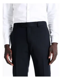 Blaq Tailored Birdseye Suit Pant In Navy -Cambridge Clothing shop 942327550 3 1 720x928