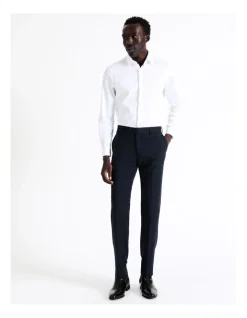 Blaq Tailored Birdseye Suit Pant In Navy -Cambridge Clothing shop 942327550 4 720x928
