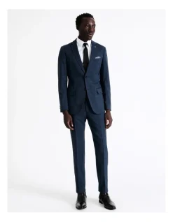 Blaq Tailored Sharkskin Suit Jacket In Blue -Cambridge Clothing shop 942327640 3 1 720x928