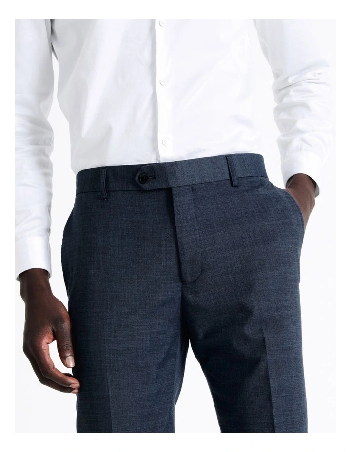 Blaq Tailored Sharkskin Suit Pant In Blue 6 Blaq Tailored Sharkskin Suit Pant In Blue - Image 4