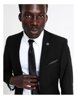 Blaq Slim Twill Suit Jacket In Black 10 Blaq Slim Twill Suit Jacket In Black -Cambridge Clothing shop 942327820 4 1 720x928