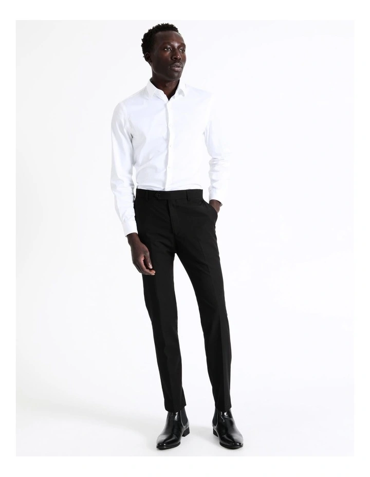 Blaq Slim Twill Suit Pant In Black 6 Blaq Slim Twill Suit Pant In Black - Image 4