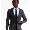 Blaq Slim Birdseye Suit Jacket In Charcoal -Cambridge Clothing shop 942328000 1 1 720x928