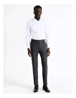 Blaq Slim Birdseye Suit Pant In Charcoal 10 Blaq Slim Birdseye Suit Pant In Charcoal -Cambridge Clothing shop 942328090 4 1 720x928