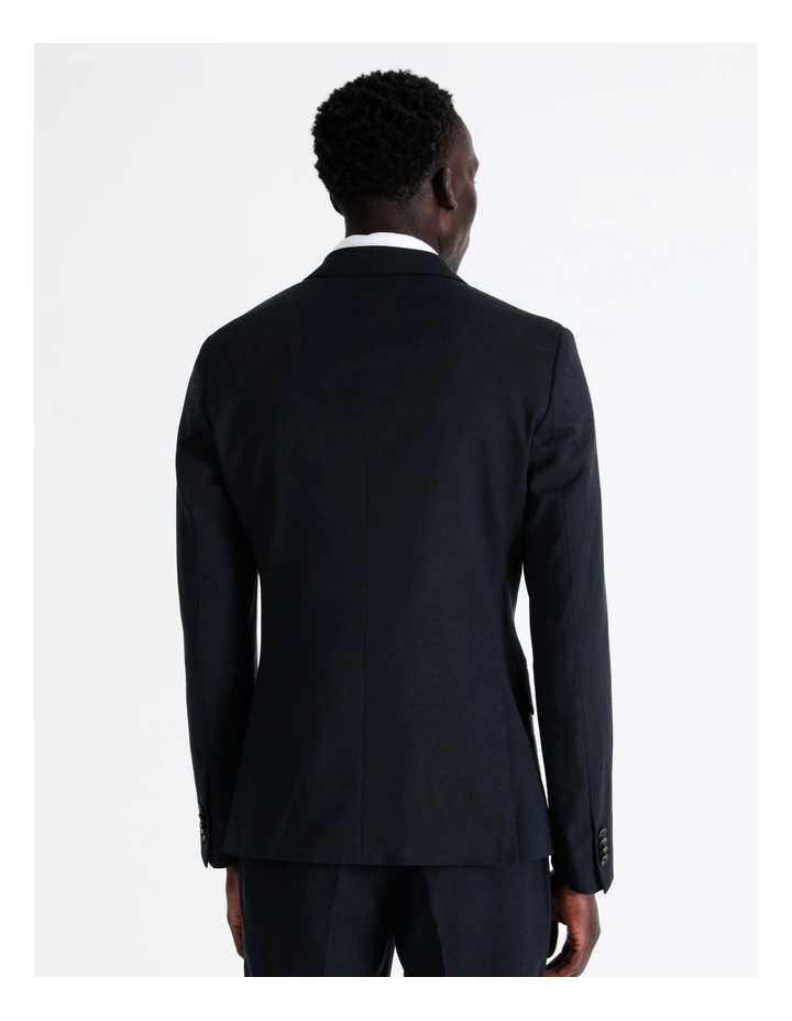 Blaq Slim Birdseye Suit Jacket In Navy 8 Blaq Slim Birdseye Suit Jacket In Navy - Image 6