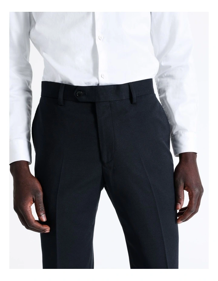 Blaq Slim Birdseye Suit Pant In Navy 6 Blaq Slim Birdseye Suit Pant In Navy - Image 4