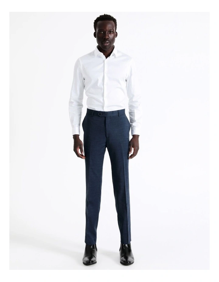 Blaq Slim Sharkskin Suit Pant In Blue 3 Blaq Slim Sharkskin Suit Pant In Blue