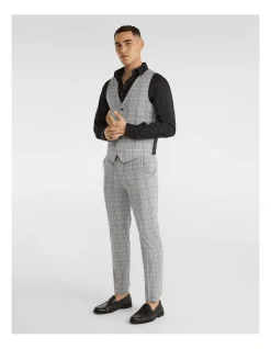 Yd. Monza Check Waistcoat In Grey -Cambridge Clothing shop 942748120 4 720x928