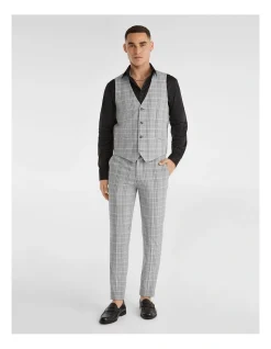 Yd. Monza Check Waistcoat In Grey -Cambridge Clothing shop 942748120 5 720x928