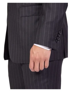 Henry Sartorial Dun Full Canvas R-Stripe Suit CHARCOAL REG -Cambridge Clothing shop 943966450 3 720x928