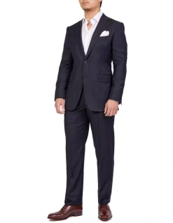 Henry Sartorial Full Canvas Plain Suit NAVY REG
