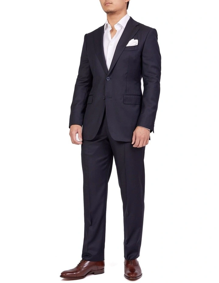 Henry Sartorial Full Canvas Plain Suit NAVY REG 3 Henry Sartorial Full Canvas Plain Suit NAVY REG