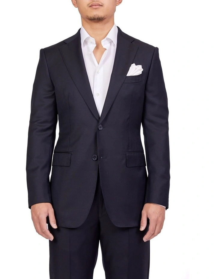 Henry Sartorial Full Canvas Plain Suit NAVY REG 4 Henry Sartorial Full Canvas Plain Suit NAVY REG - Image 2