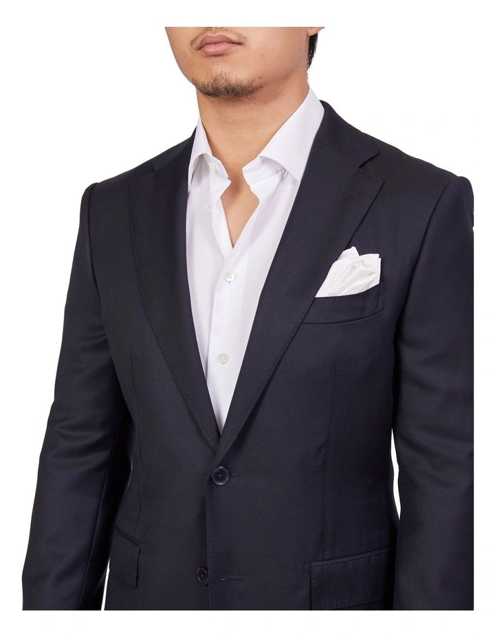 Henry Sartorial Full Canvas Plain Suit NAVY REG 6 Henry Sartorial Full Canvas Plain Suit NAVY REG - Image 4