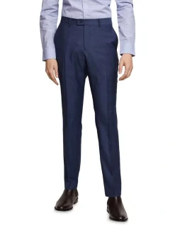 Oxford Hopkins Wool Suit Trousers In Navy