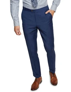 Oxford Byron Folded Cuff Wool Suit Trousers In Blue 11 Oxford Byron Folded Cuff Wool Suit Trousers In Blue -Cambridge Clothing shop 948172600 4 720x928