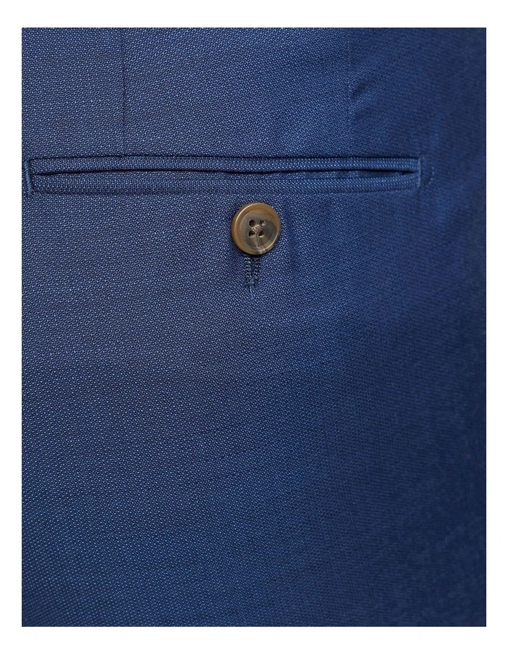 Oxford Byron Folded Cuff Wool Suit Trousers In Blue 8 Oxford Byron Folded Cuff Wool Suit Trousers In Blue - Image 6