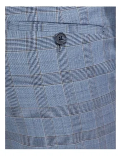 Oxford Hopkins Wool Checked Suit Trousers In Blue -Cambridge Clothing shop 948172780 6 1 720x928
