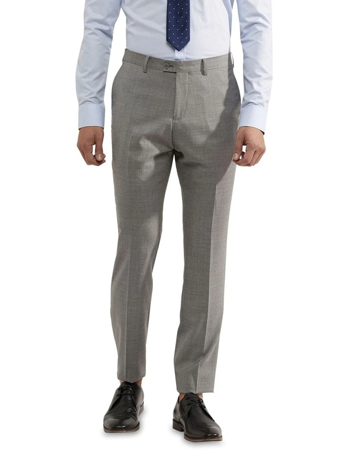 Oxford Hopkins Wool Stretch Suit Trousers In Grey 3 Oxford Hopkins Wool Stretch Suit Trousers In Grey