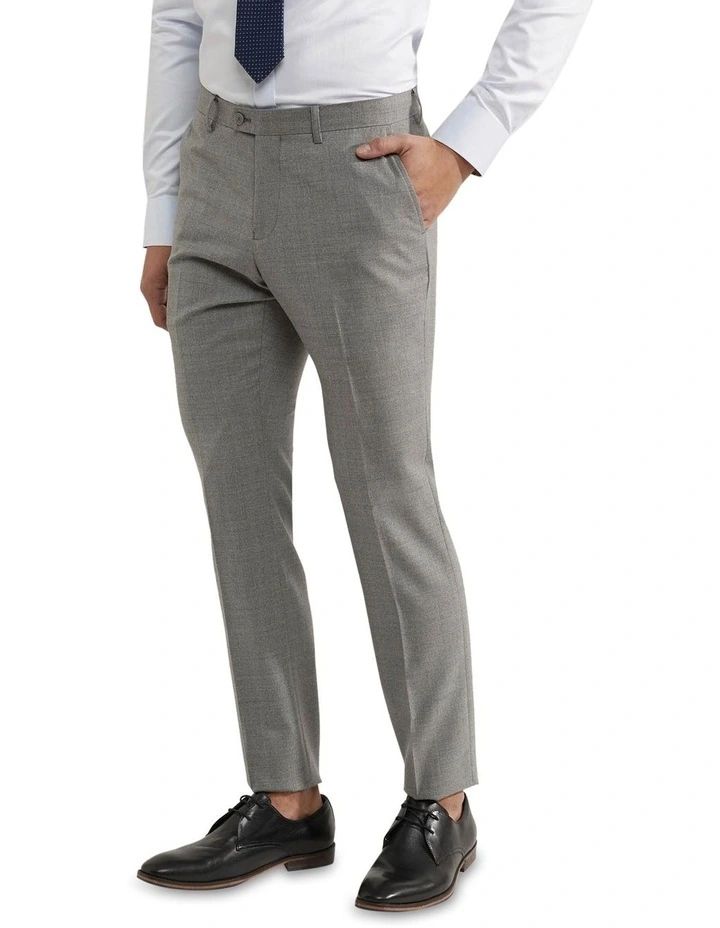 Oxford Hopkins Wool Stretch Suit Trousers In Grey 4 Oxford Hopkins Wool Stretch Suit Trousers In Grey - Image 2