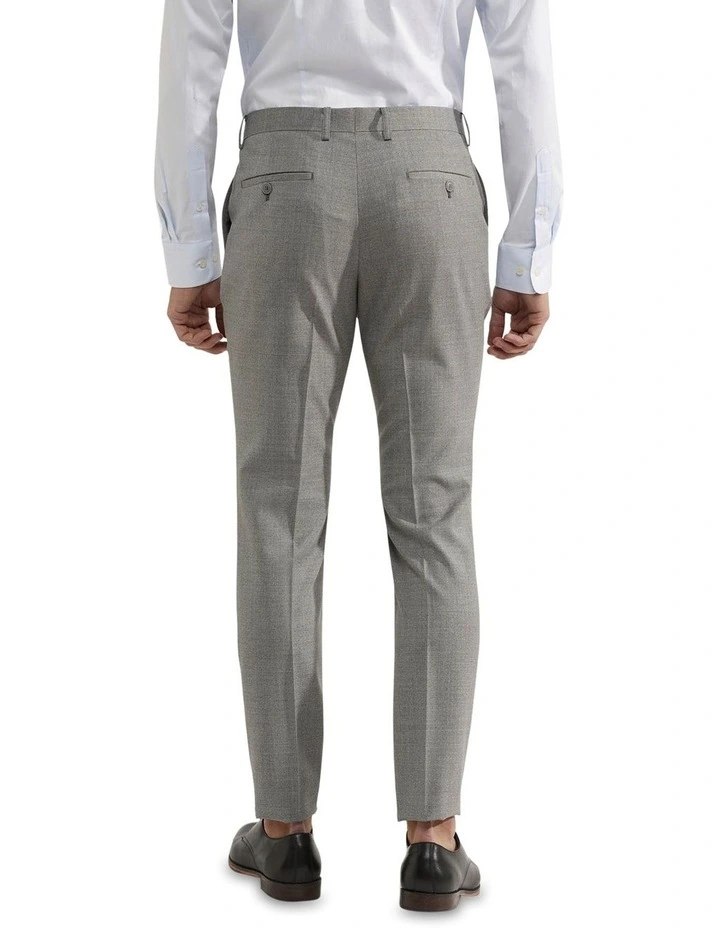 Oxford Hopkins Wool Stretch Suit Trousers In Grey 5 Oxford Hopkins Wool Stretch Suit Trousers In Grey - Image 3