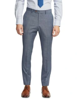 Oxford Hopkins Wool Suit Trousers In Blue