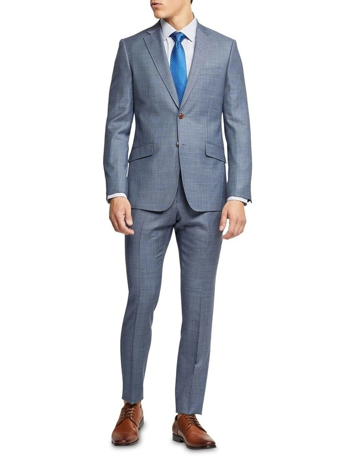 Oxford Hopkins Wool Suit Trousers In Blue 7 Oxford Hopkins Wool Suit Trousers In Blue - Image 5