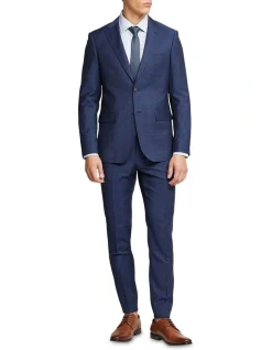 Oxford Byron Wool Checked Suit Trousers In Blue 12 Oxford Byron Wool Checked Suit Trousers In Blue -Cambridge Clothing shop 948173590 5 720x928