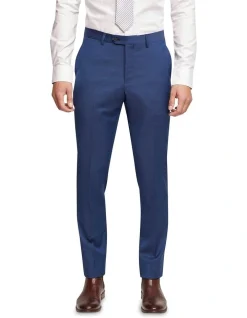 Oxford Byron Wool Suit Trousers In Blue