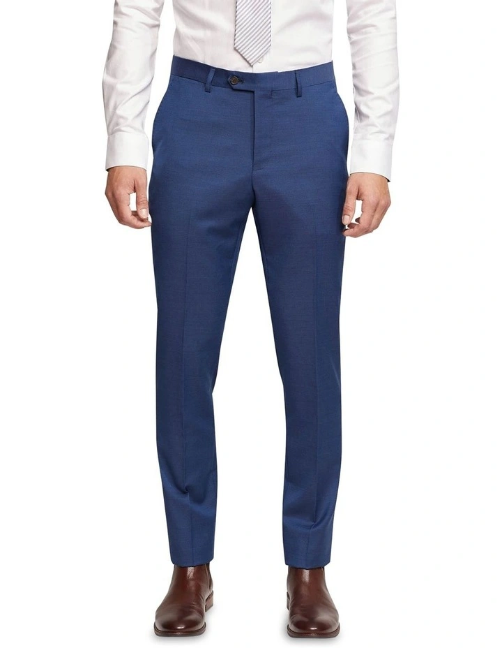 Oxford Byron Wool Suit Trousers In Blue 3 Oxford Byron Wool Suit Trousers In Blue