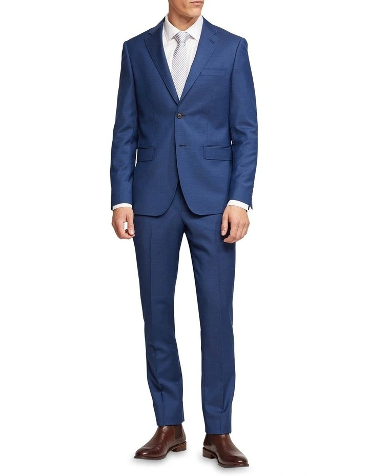 Oxford Byron Wool Suit Trousers In Blue 7 Oxford Byron Wool Suit Trousers In Blue - Image 5