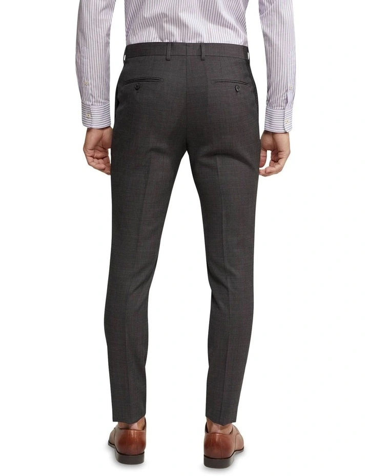 Oxford Auden Wool Suit Trousers In Dark Grey 4 Oxford Auden Wool Suit Trousers In Dark Grey - Image 2