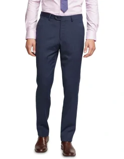 Oxford Auden Wool Stretch Suit Trousers In Gunmetal