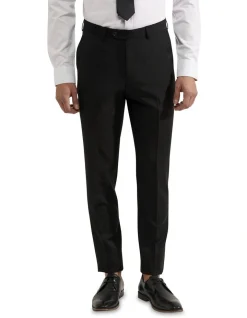 Oxford Byron Wool Suit Trousers In Black