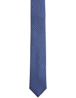 Oxford Tapestry Silk Tie In Pink/Blue