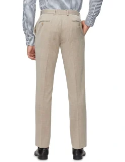 Van Heusen Tailored Textured Slub Trouser In Beige