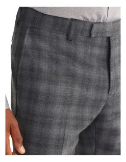 Van Heusen Black Label Slim Marl Check Suit Pant In Grey -Cambridge Clothing shop 966276550 3 720x928