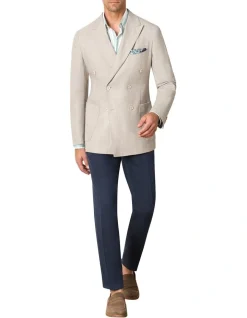 MJ Bale Wooldridge Double Breasted Jacket In Beige -Cambridge Clothing shop 966529090 4 720x928