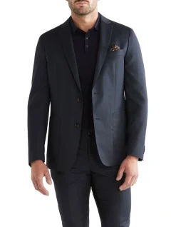 Van Heusen Tailored Puppytooth Suit Jacket In Navy