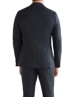 Van Heusen Tailored Puppytooth Suit Jacket In Navy -Cambridge Clothing shop 966721330 2 720x928