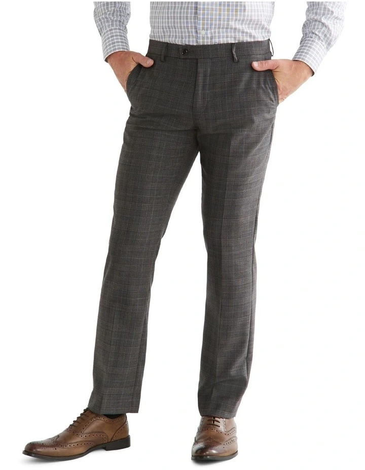 Van Heusen Tailored Marl Check Suit Pant In Charcoal 3 Van Heusen Tailored Marl Check Suit Pant In Charcoal