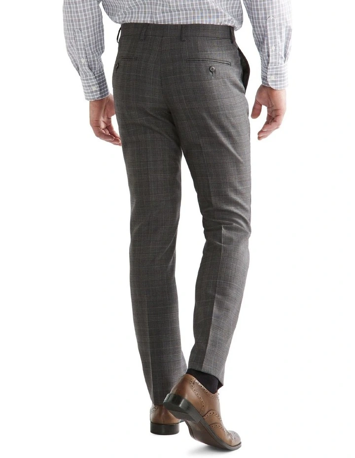 Van Heusen Tailored Marl Check Suit Pant In Charcoal 4 Van Heusen Tailored Marl Check Suit Pant In Charcoal - Image 2