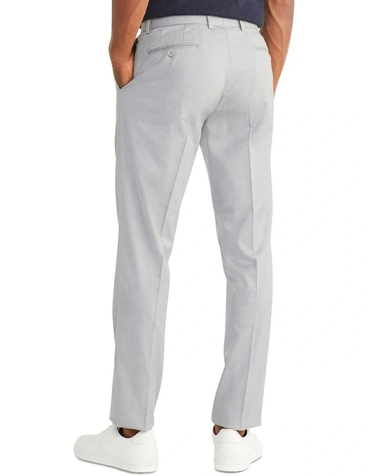 Van Heusen Slim Stretch Twill Trouser In Grey 4 Van Heusen Slim Stretch Twill Trouser In Grey - Image 2