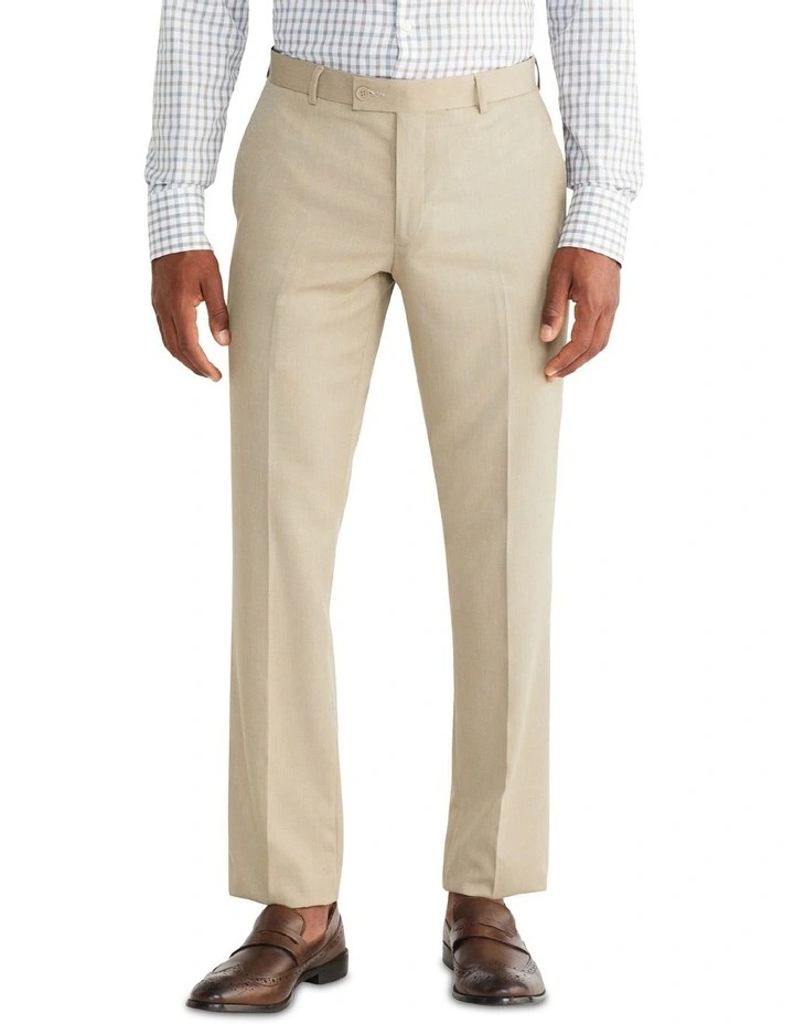 Van Heusen Tailored End On End Trouser In Sand 3 Van Heusen Tailored End On End Trouser In Sand