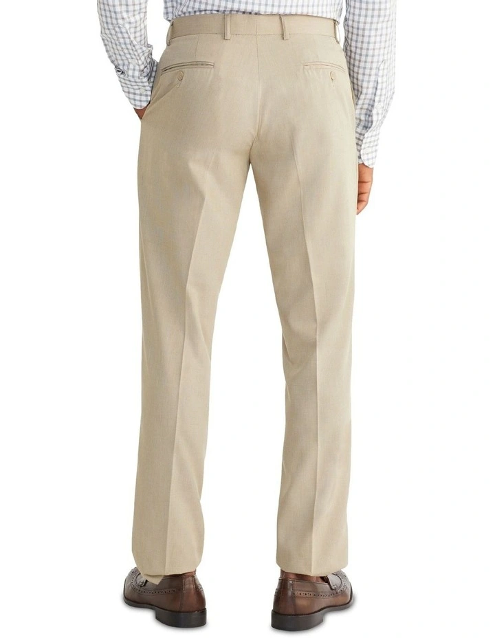 Van Heusen Tailored End On End Trouser In Sand 4 Van Heusen Tailored End On End Trouser In Sand - Image 2