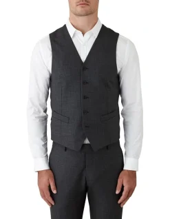 Gibson Mighty Slim Fit Vest In Grey