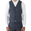 Gibson Mighty Slim Fit Vest In Blue -Cambridge Clothing shop 967448350 1 720x928