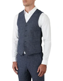 Gibson Mighty Slim Fit Vest In Blue -Cambridge Clothing shop 967448350 3 720x928