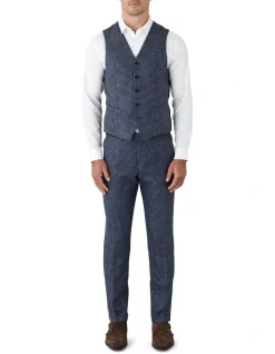 Gibson Mighty Slim Fit Vest In Blue -Cambridge Clothing shop 967448350 5 720x928