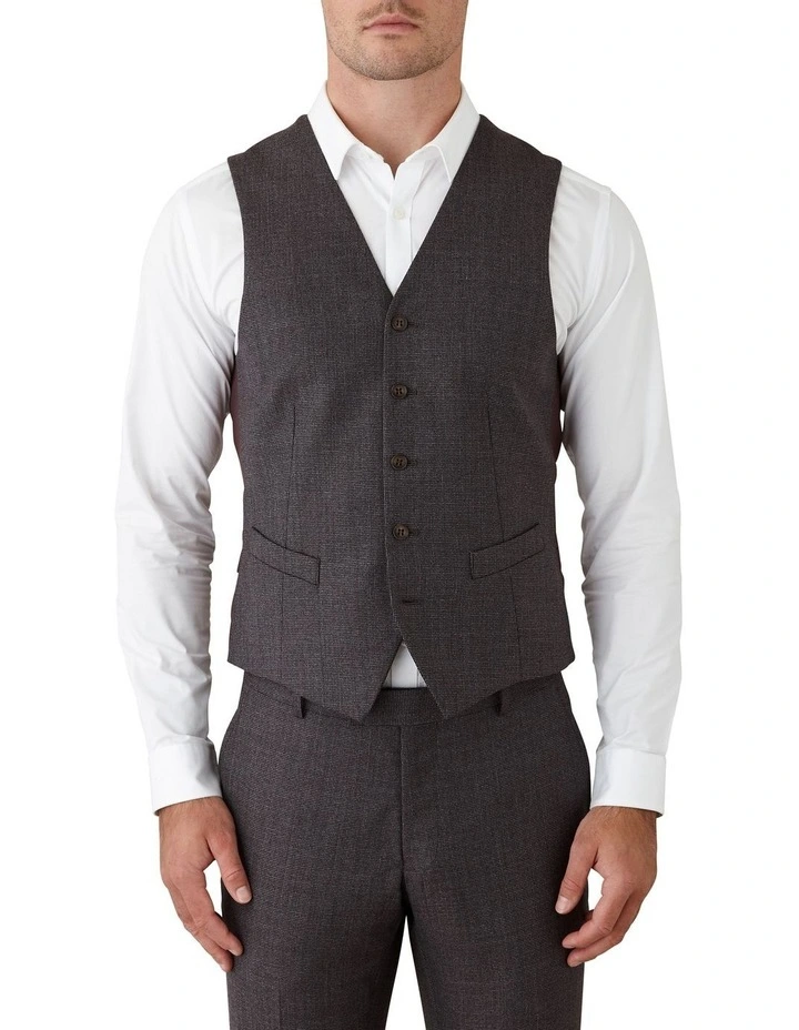 Gibson Mighty Slim Fit Vest In Purple 3 Gibson Mighty Slim Fit Vest In Purple